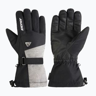 Men's ski gloves ZIENER Gentiano-Z AS black/white