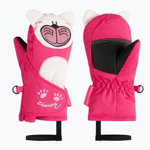 Children's ski gloves ZIENER Lanimalo-Z pop pink