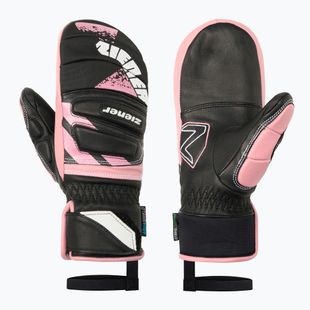 Children's ski gloves Ziener Lopaki-Z AS PR Mitten black/pink vanilla