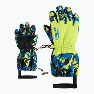 Children's ski gloves ZIENER Levio AS Minis camo persian blue