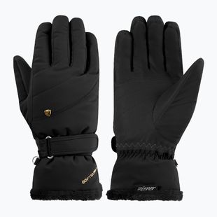 Women's ski gloves ZIENER Keaka-Z Aquashield PR black/gold art.