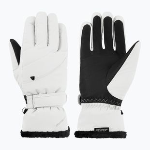 Women's ski gloves ZIENER Keaka-Z Aquashield PR white