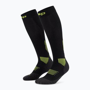 CEP Women's compression socks Run Tall 5.0 black/lime