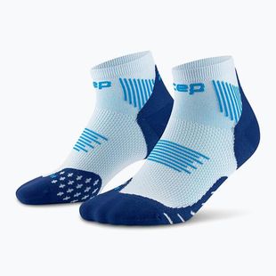 CEP Women's Compression Socks Run Low Cut 5.0 ice/blue