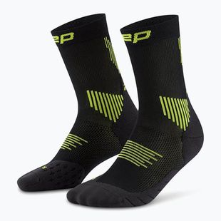 CEP Women's Compression Socks Run Mid Cut 5.0 black/lime