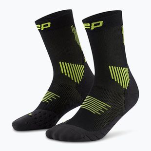 CEP Men's Compression Socks Run Mid Cut 5.0 black/lime