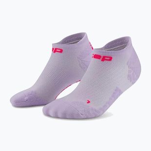 Men's compression socks CEP Ultralight No Show 4.0 lilac