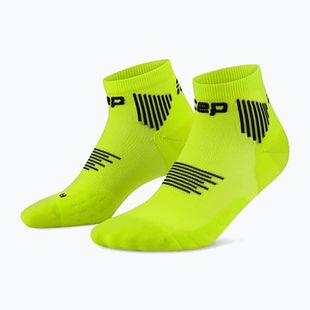 Women's compression socks CEP Run Low Cut 5.0 lime/black