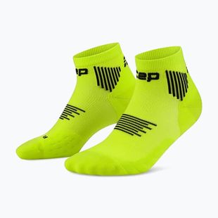 Men's compression socks CEP Run Low Cut 5.0 lime/black