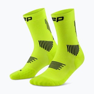 Men's compression socks CEP Run Mid Cut 5.0 lime/black