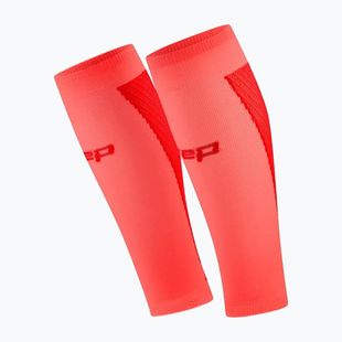 Women's calf compression sleeves CEP Ultralight Calf 4.0 neon coral/red