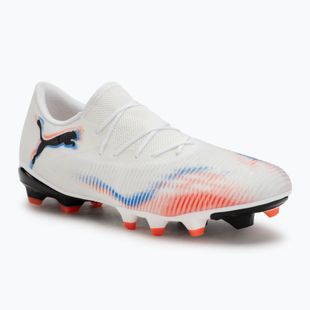 Men's football boots PUMA Future 8 Match Low FG/AG puma white/puma black/glowing red