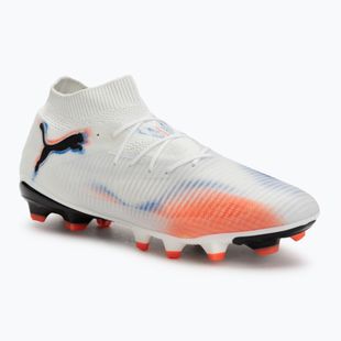 Men's football boots PUMA Future 8 Pro FG/AG puma white/puma black/glowing red