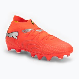 Children's football boots PUMA Future 9 Pro FG/AG Jr glowing red/puma white/puma black/puma silver