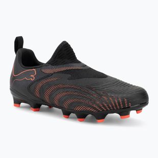 Children's football boots PUMA Future 9 Match LL FG/AG Jr puma black/glowing red/strong grey