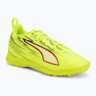 Children's football boots PUMA Ultra 6 Play TT Jr yellow alert/puma black/glowing red/lime squeeze