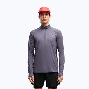 Men's running sweatshirt PUMA Run Velocity Cloudspun 1/4 Zip inky depths