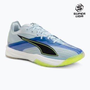 Handball shoes PUMA Accelerate Nitro SQD 5 aqua glow/puma black/green glare/royal sapphire