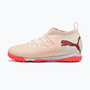 Children's football boots PUMA Future 9 Match TT+ Mid Jr sugared almond/puma white/ultra red/puma black