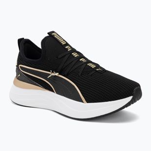 Women's shoes PUMA Softride Sabrina Polished Chrome puma black/puma white/puma gold