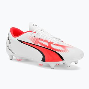 Men's PUMA Ultra Play MXSG football boots puma white/puma black/fire orchid