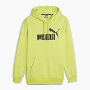 Men's PUMA Essentials Big Logo Hoodie FL lime sheen sweatshirt