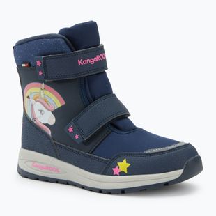 KangaROOS K-MJ Edison EV RTX SL junior snow boots dk navy / daisy pink