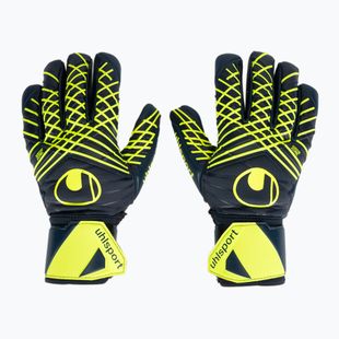 Goalkeeper glove uhlsport Prediction Supersoft HN navy/white/fluo yellow