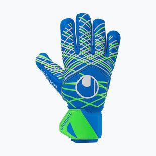 Uhlsport Aquagrip HN goalie gloves pacific blue/fluo green/w