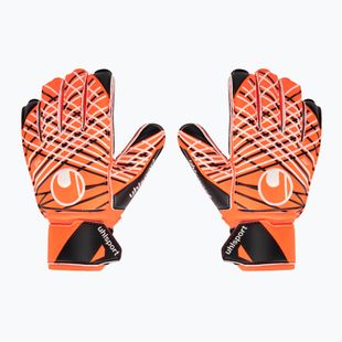 Goalkeeper glove uhlsport Soft Resist + Flex Frame fluo orange/white/black