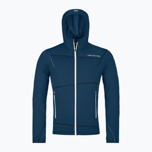 Men's ORTOVOX Fleece Light Hoody deep ocean