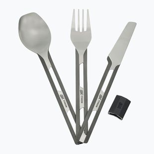 Esbit 3-Pcs Titanium Cutlery-Set W/ Silicon Sleeve And Pocket