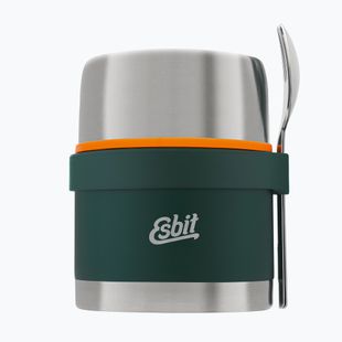 Food thermos with cutlery Esbit Stainless Steel Food Jug 500 ml forest green