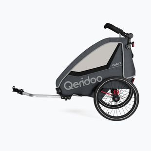 Qeridoo bike trailer Qupa 2 gray