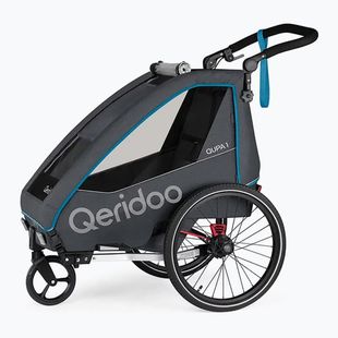 Qeridoo bicycle trailer Qupa 1 blue