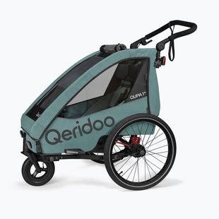 Bicycle trailer Qeridoo Qupa 1 mineral blue