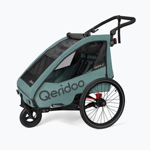 Two-person bike trailer Qeridoo Qupa 2 mineral blue