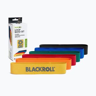 Training resistance band set Blackroll Loop Band 6 szt. yellow/orange/red/green/blue/black