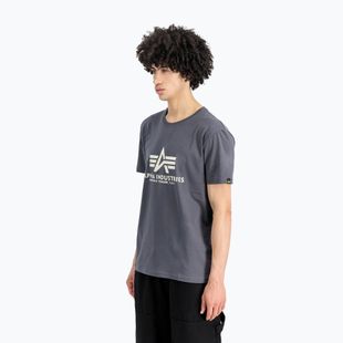 Alpha Industries men's Basic greyblack t-shirt
