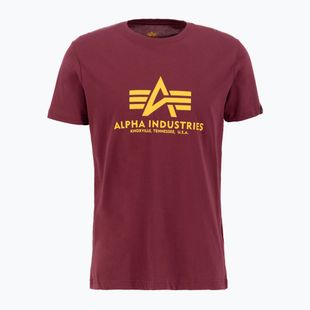 Alpha Industries men's Basic burgundy t-shirt