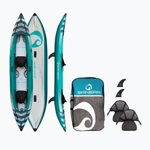 SPINERA Hybris 410 teal/white/grey 2-person inflatable kayak