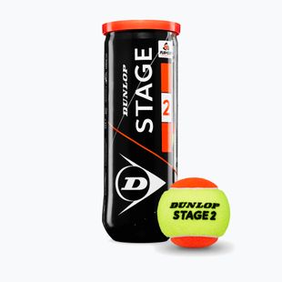 Tennis balls Dunlop Stage 2 3 pack orange