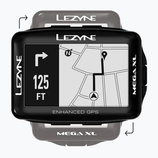 Cycle counter with heartband+sensor Lezyne MEGA XL GPS HRSC Loaded set black LZN-1-GPS-MEGAXL-V204-HS