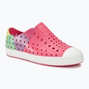 Native children's shoes NA-12111502 Jefferson Block dazzle pink/shell white/celery maria starfish