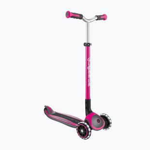 Globber Master Lights deep pink children's tricycle scooter