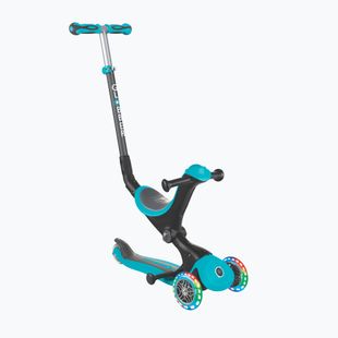 Globber Go.Up Deluxe Lights teal children's tricycle scooter
