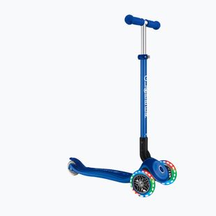 Globber Primo Foldable Plus Lights navy blue children's tricycle scooter