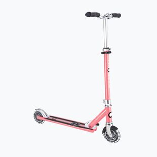 Globber Flow Element Lights coral pink children's scooter