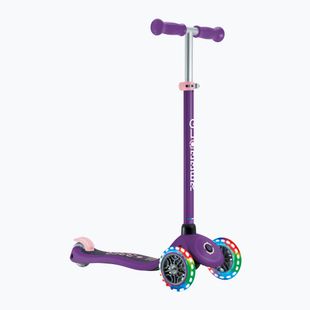 Globber Primo Lights dark purple children's tricycle scooter