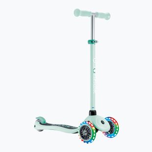 Globber Primo Lights mint children's tricycle scooter
